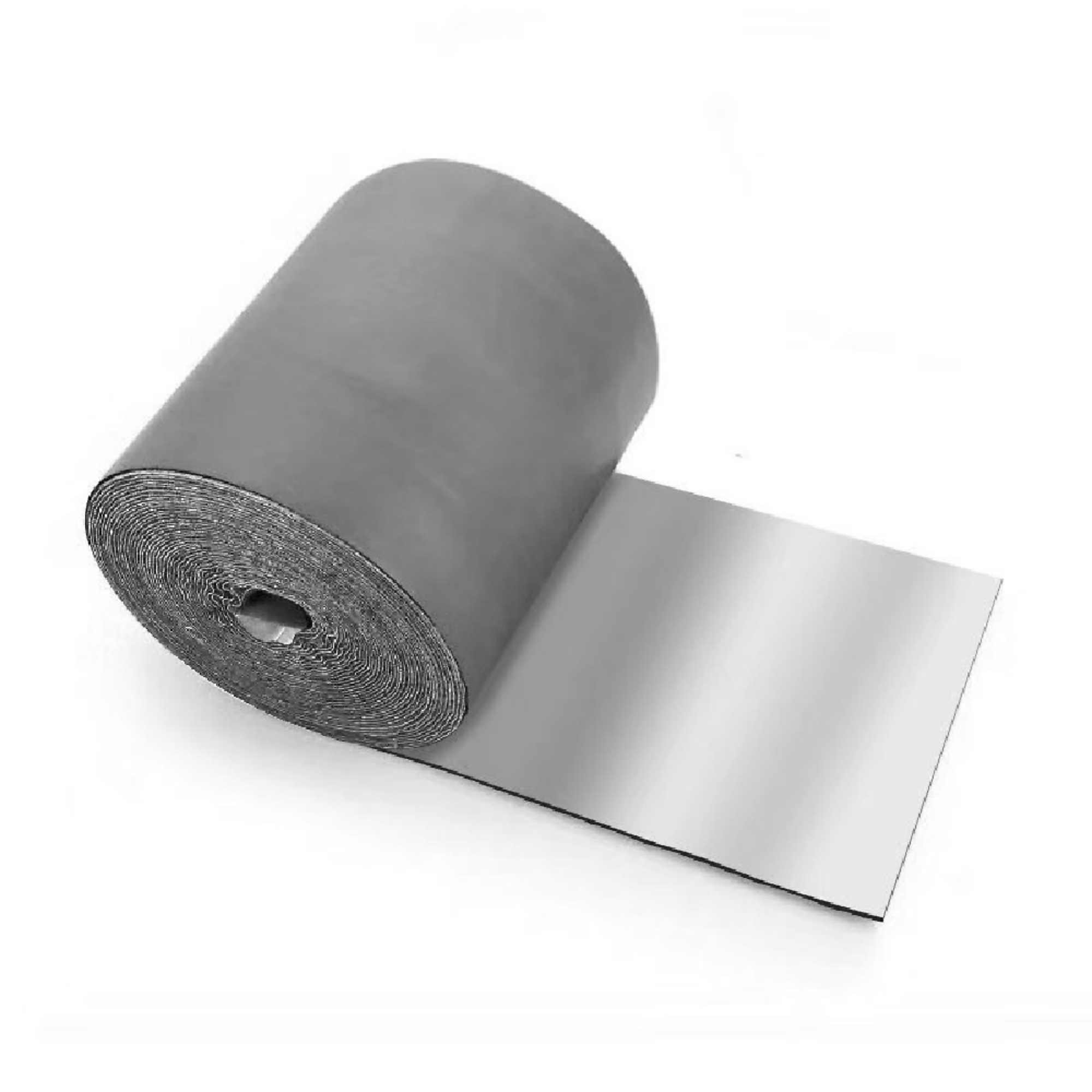 BlackTeck 196in. Self-Adhesive Waterproof Sealing Tape — Silver, PE Composite, Heat Resistant, Ideal for Roof and Pipe Leak Repair, Model# N2-S055